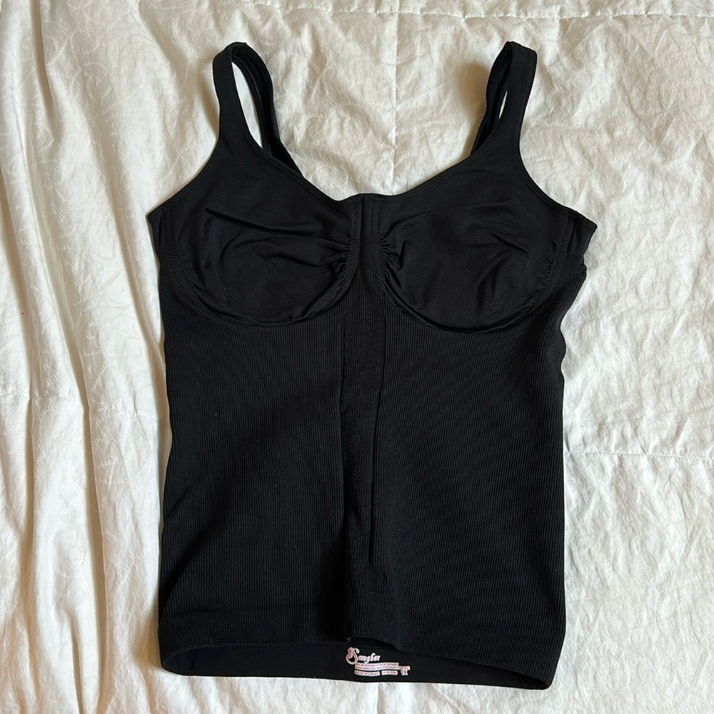 Black Sassybax Underwire Torso Trim Shapewear 1X